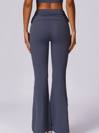 Leggings Haut de Gamme Noir Évasés au Genou - BerlinGlamour