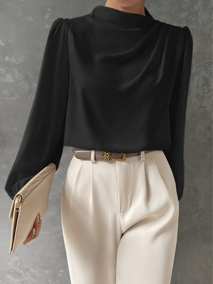 Blouse Femme Élégante Manches Longues Décontractée