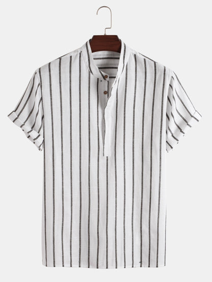 Chemise Homme Manches Courtes à Rayures