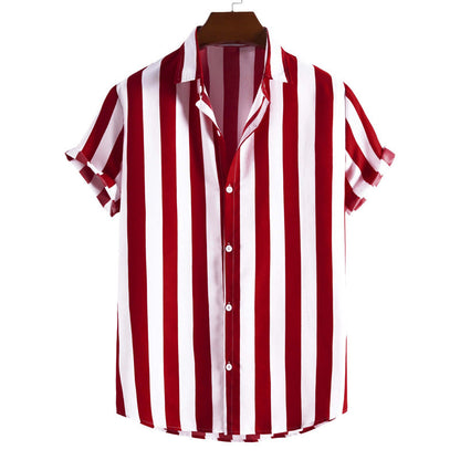 Chemise Homme Rayée Élégante pour Été