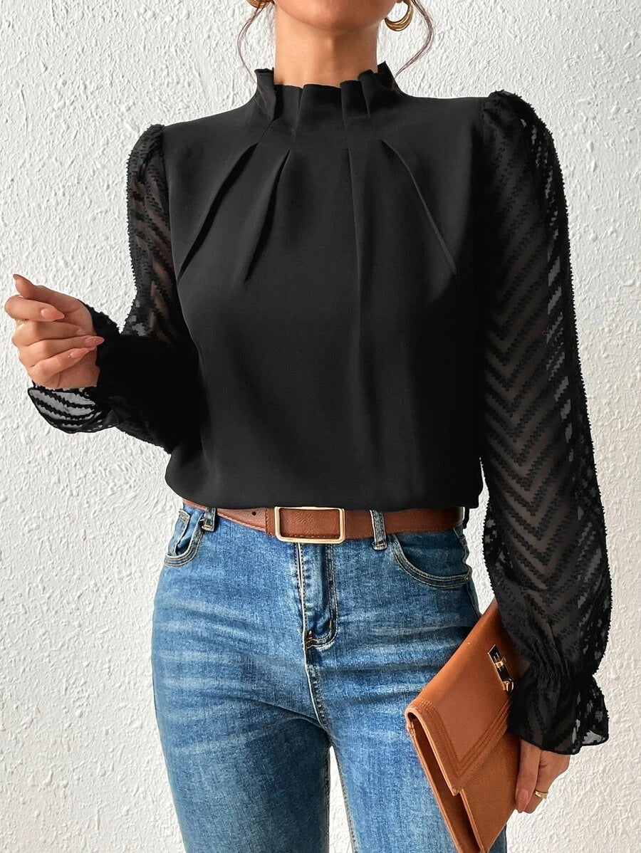 Blouse Femme Élégante - Haut en Soie Doux pour Travail et Loisirs - PanierRoyale