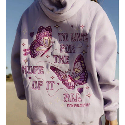 Sweat à Capuche Décontracté de Plage avec Broderie