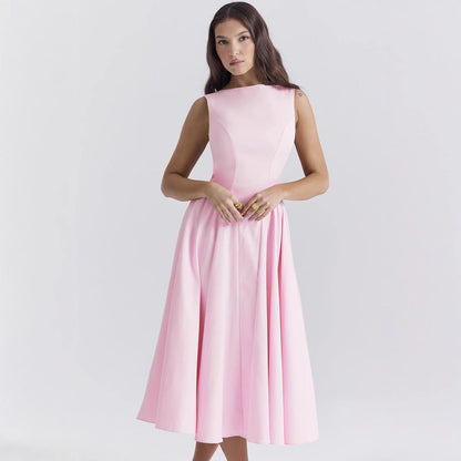 Wolff™ – Robe Midi Femme Chic A-Line Confortable pour Occasions Élégantes-4