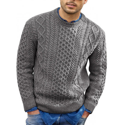 Pull Homme Col Rond Épais pour Printemps