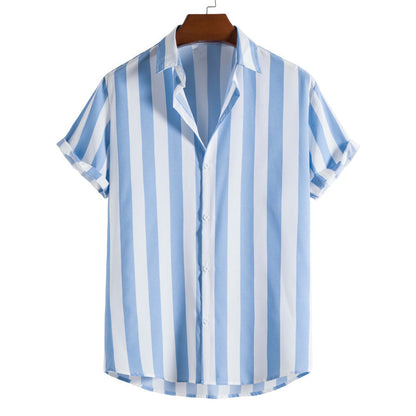 Chemise Homme Rayée Élégante pour Été