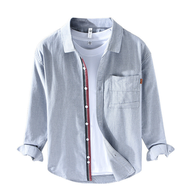 Chemise Oxford Homme Coton Blanc Classique