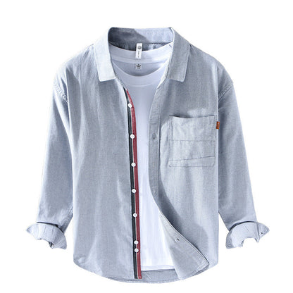Chemise Oxford Homme Coton Blanc Classique