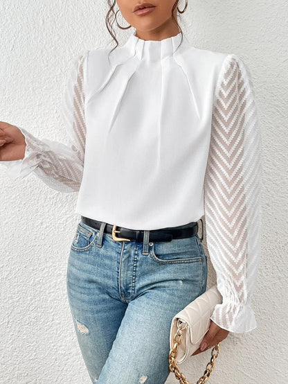 Blouse Femme Élégante - Haut en Soie Doux pour Travail et Loisirs