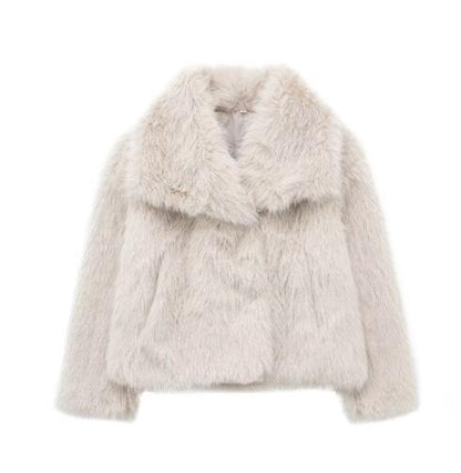 Veste en Fourrure Synthétique Élégante et Chaude