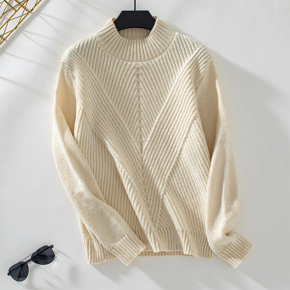 Pull Femme Col Roulé Doux et Confortable pour Automne