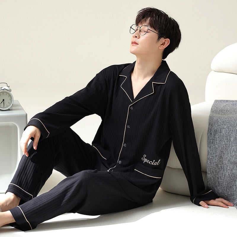 Pyjama Homme Doux Manches Longues pour Chaque Jour