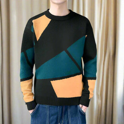 Pull Homme À Carreaux Classique et Confortable - PanierRoyale