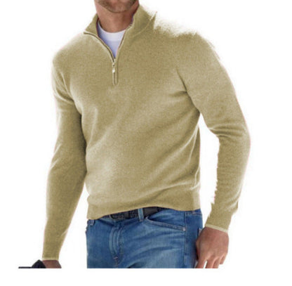 Pull Homme Col Zip Moderne pour Sport et Travail