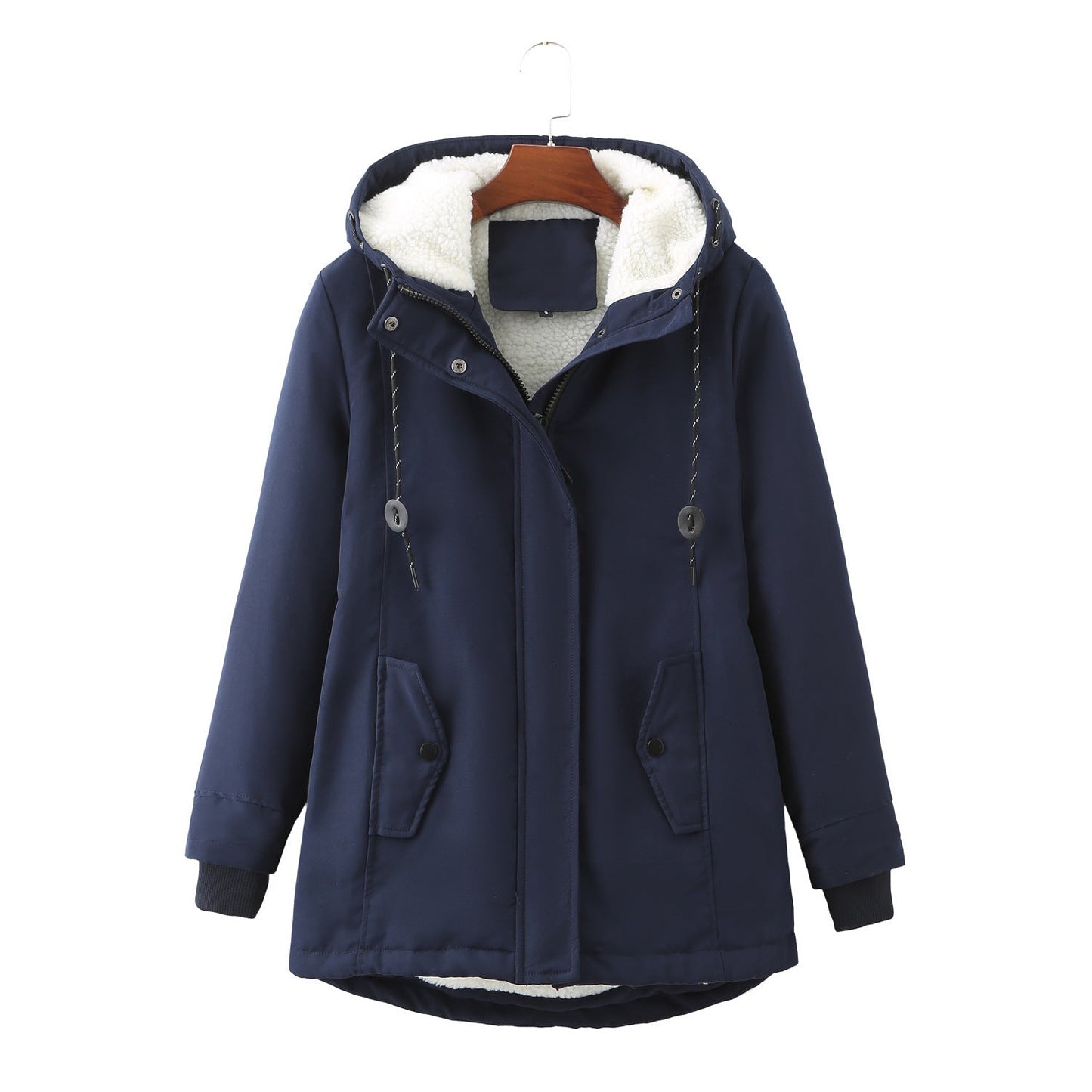 Manteau Hiver Femme Doudoune Élégant avec Capuche