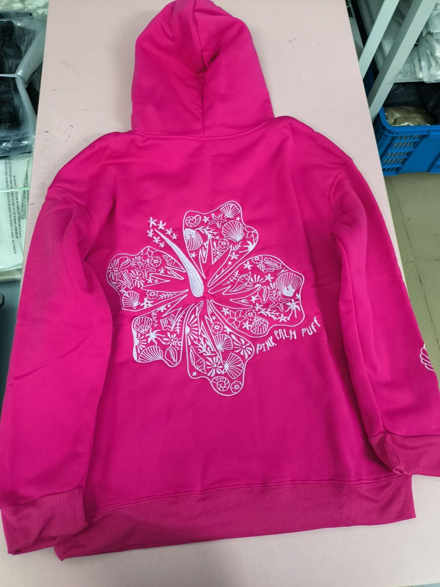 Sweat à Capuche Décontracté de Plage avec Broderie