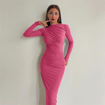Robe Longue Femme Élégante et Confortable en Soie