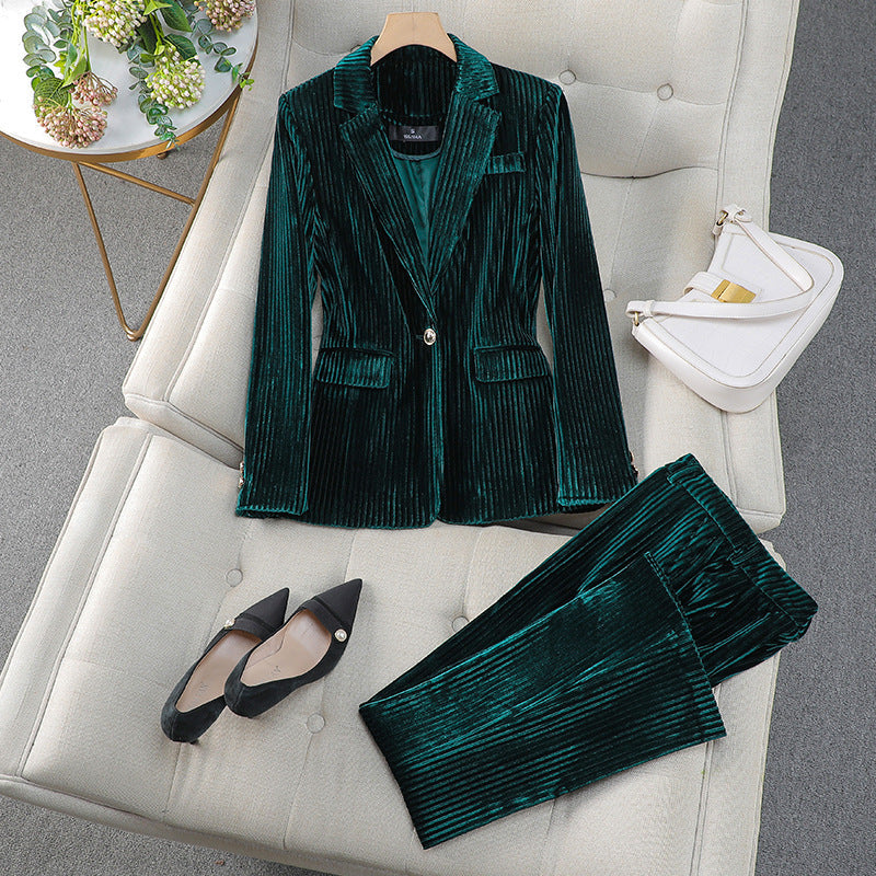 Costume Femme Chic Tailleur Élégant pour Occasions Spéciales