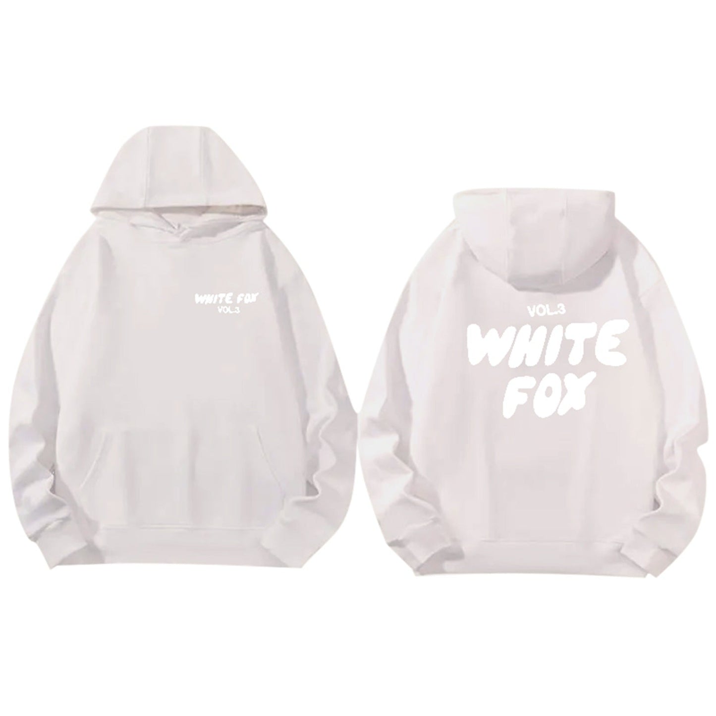 Sweat à Capuche Streetwear Blanc Confortable