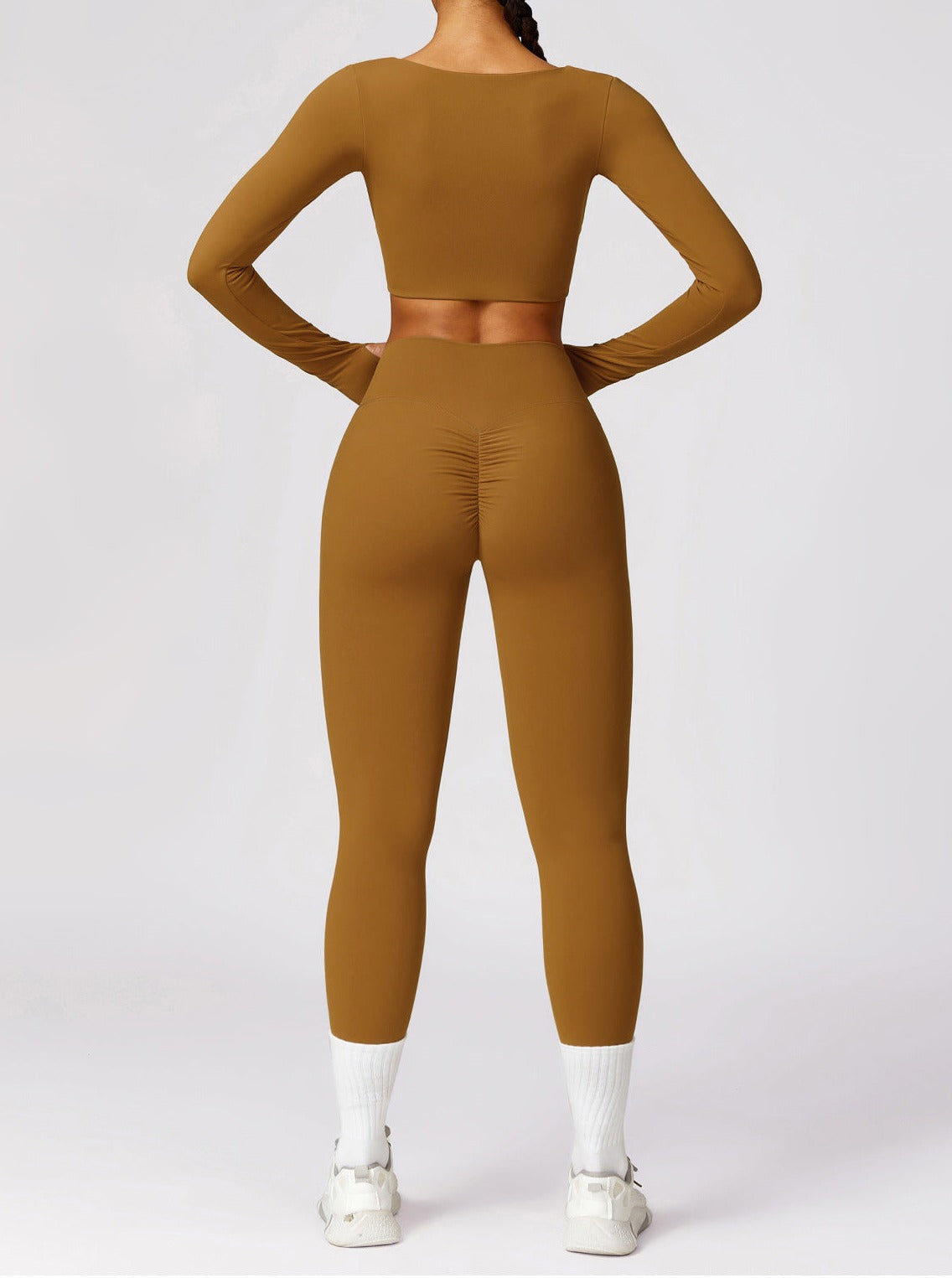 Top de Sport Femme Manches Longues sans Couture