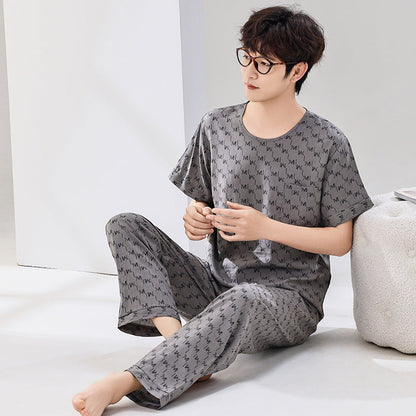 Pyjama Homme Été Léger Manches Courtes