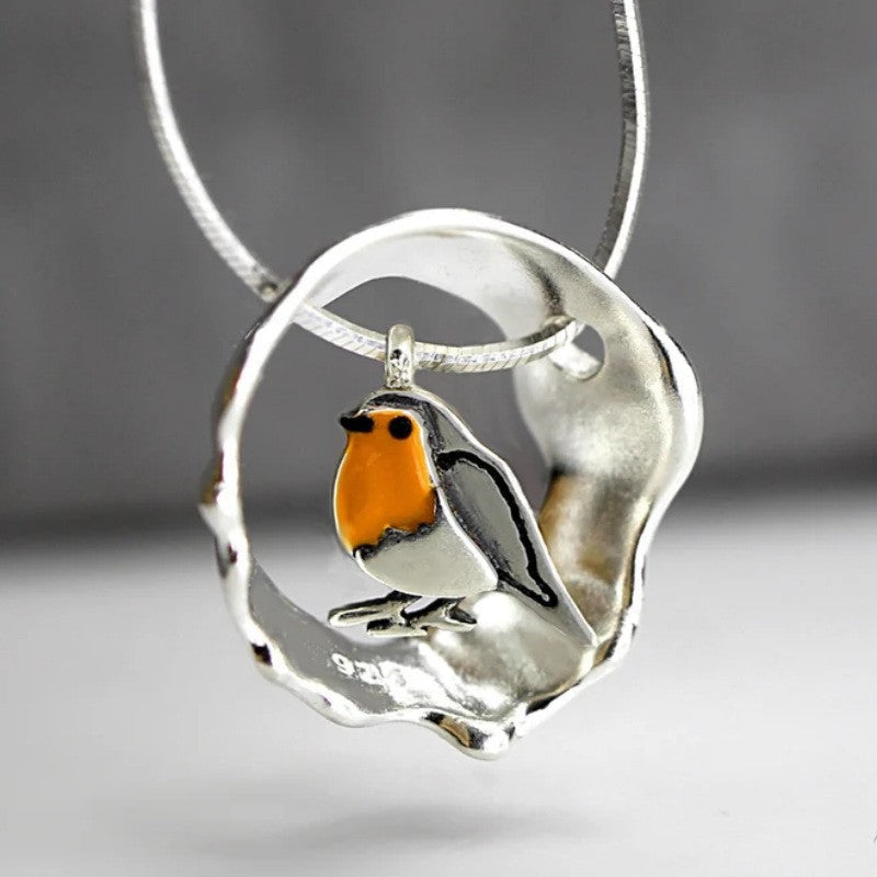 Collier Femme avec Pendentif Oiseau Acier Inoxydable - PanierRoyale