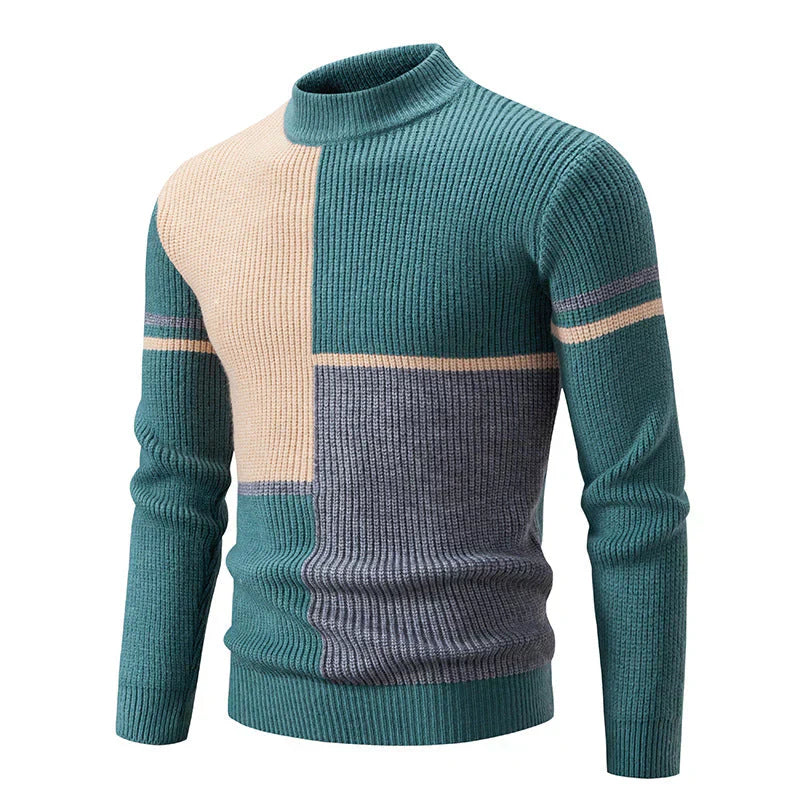 Pull Homme à Carreaux Doux et Chaud pour Hiver