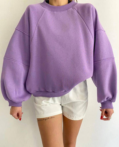Sweat Femme Oversize Coton Doux et Confortable