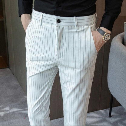 Pantalon Costume Rayé Classique pour Homme