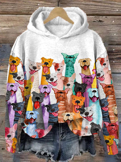 Sweat Femme à Manches Longues Imprimé Floral