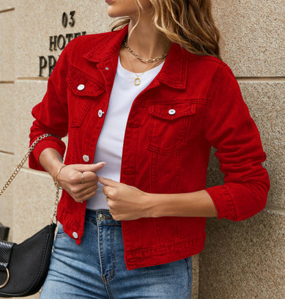 Veste Jean Femme Classique et Confortable pour Tous les Jours