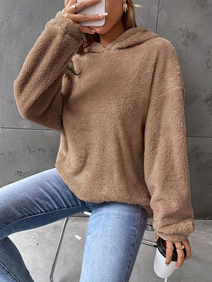 Sweat à Capuche Femme Hiver Chaud et Doux - PanierRoyale