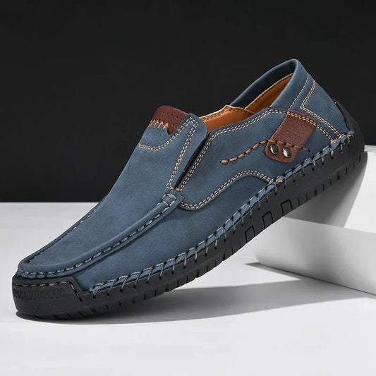 Chaussure Homme Cuir Marine Noir Élégant - PanierRoyale