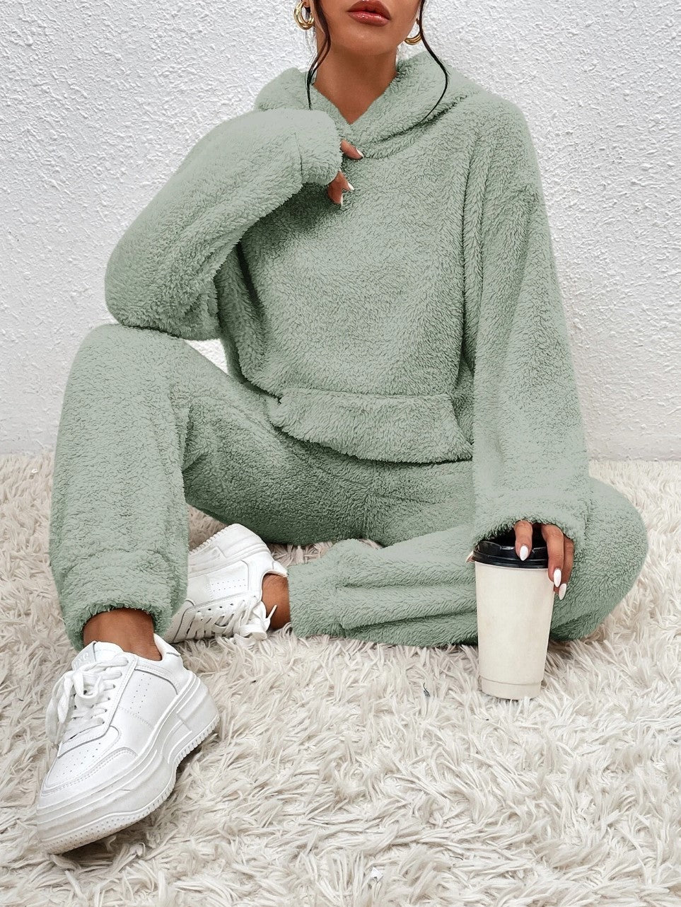 Survêtement Femme Chaud et Confortable avec Capuche