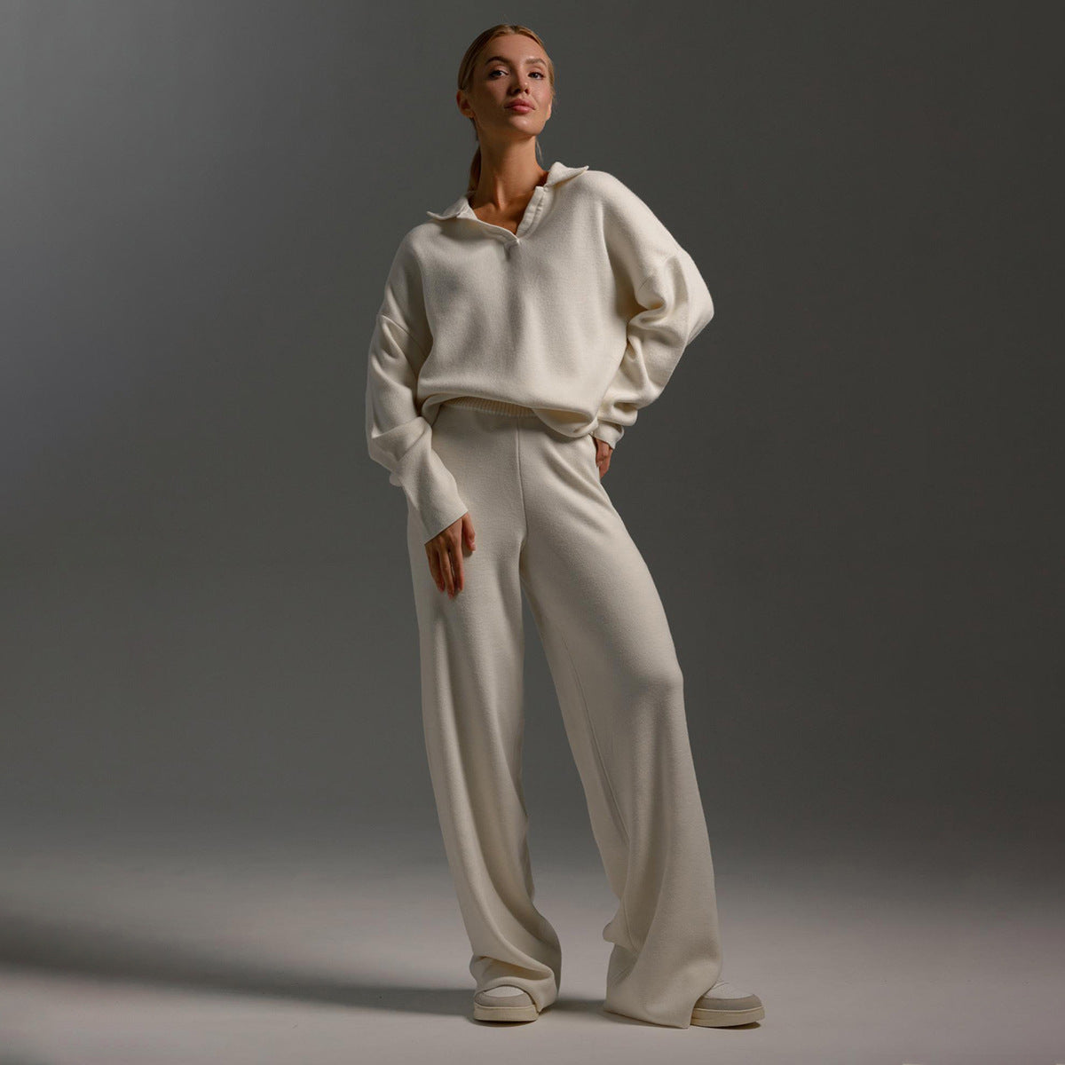 Ensemble Femme Polo et Pantalon Large - BerlinGlamour