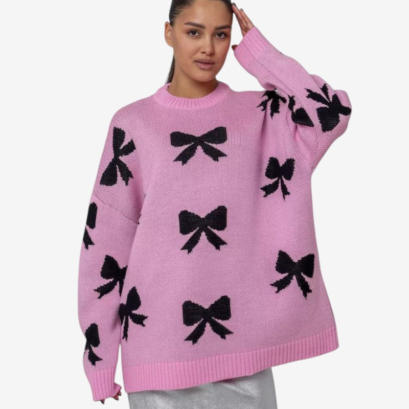 Pull Femme Col Rond Manches Longues Chaud