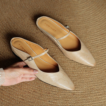 Mules Femmes en Cuir Authenticité Luxe