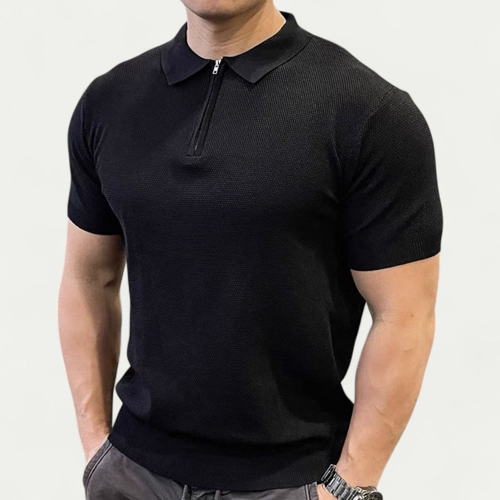 Chemise Homme Slim Fit avec Col Chemisier et Boutons - PanierRoyale