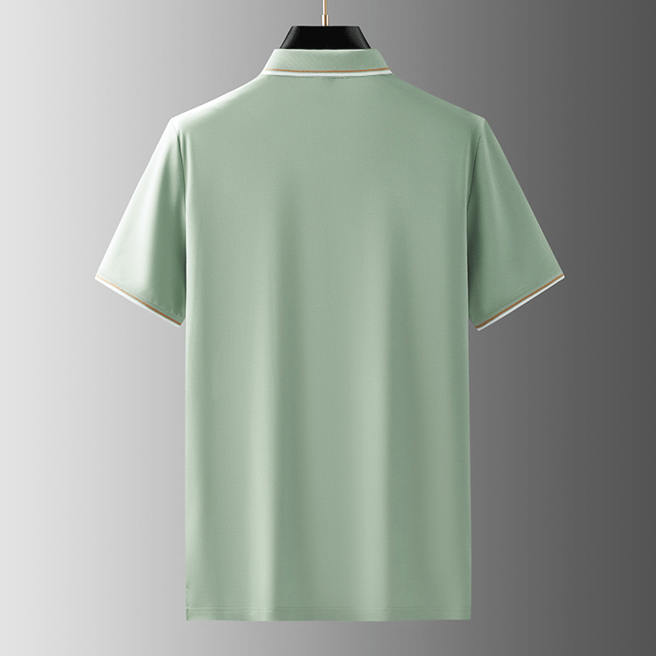 Chemise Polo en Soie Homme Élégant