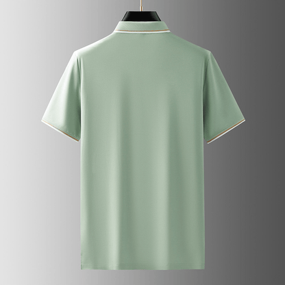 Chemise Polo en Soie Homme Élégant
