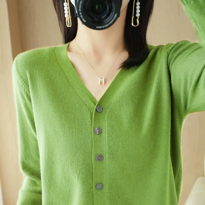 Cardigan Oversize En Cachemire À Boutons Pour Femme | Manches Longues