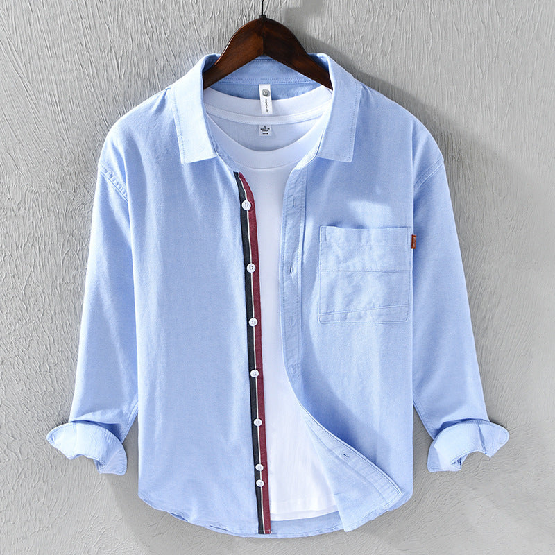 Chemise Oxford Homme Coton Blanc Classique