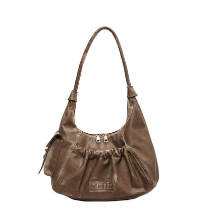 Sac à main Grande Capacité avec Fermeture Éclair Cuir