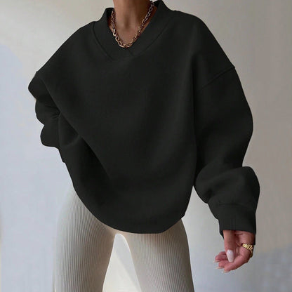 Sweat-shirt Décontracté À Manches Longues Pour Femme | Surdimensionné
