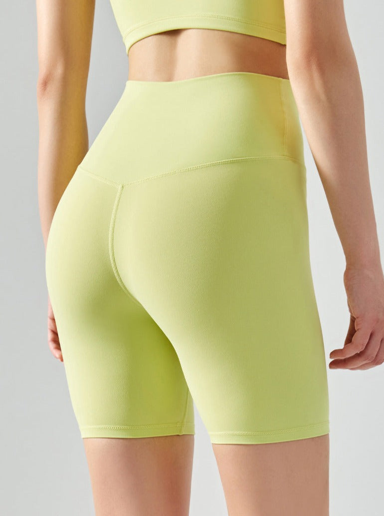 Shorts de sport sans couture taille haute femme