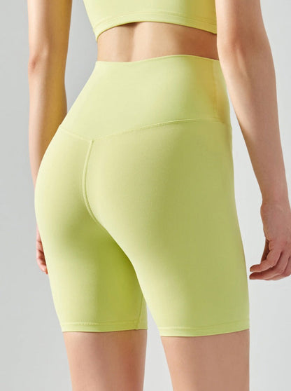 Shorts de sport sans couture taille haute femme