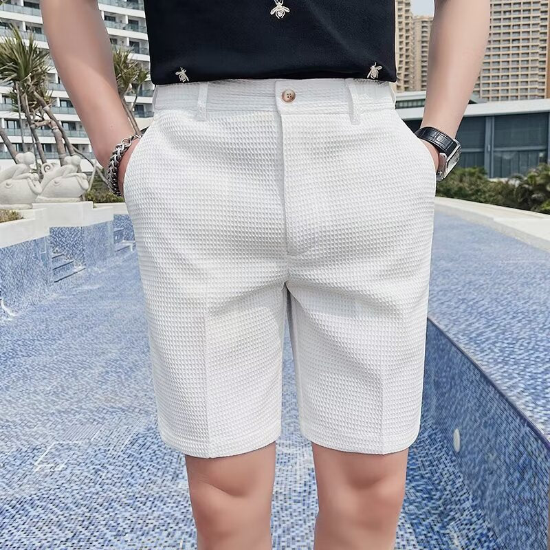 Short de détente Homme Blanc en Coton Doux - PanierRoyale