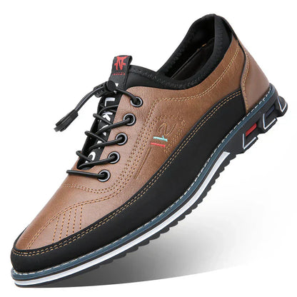 Chaussures Ville Cuir Homme Brun Élégant