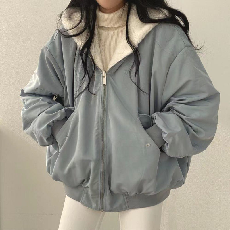Manteau Femme Hiver Doux et Réversible - PanierRoyale