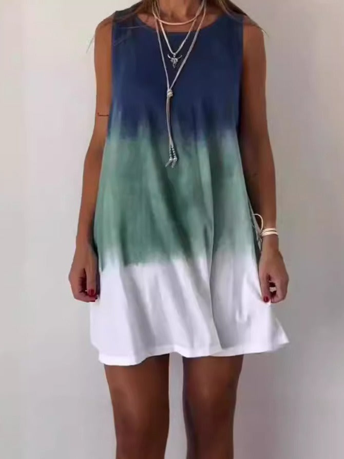 Robe Décontractée Été sans Manches pour Femmes