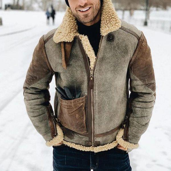 Blouson Fourrure Synthétique Zippé Élégant - PanierRoyale